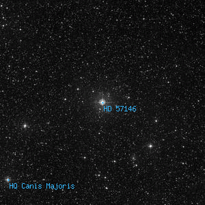 DSS image of HD 57146