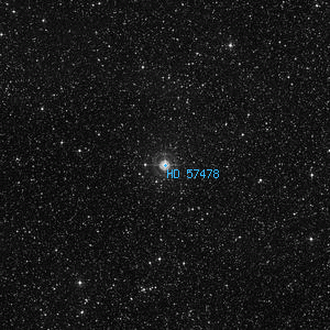 DSS image of HD 57478