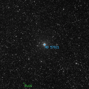 DSS image of HD 57821