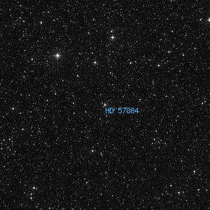DSS image of HD 57884