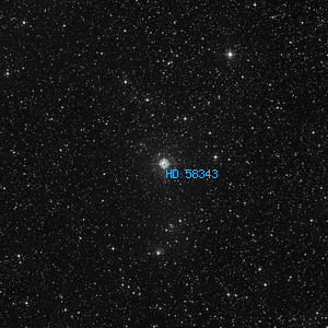 DSS image of HD 58343