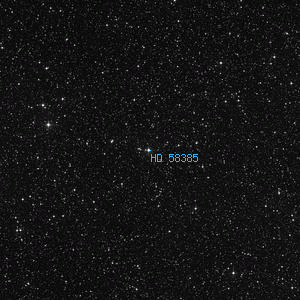 DSS image of HD 58385