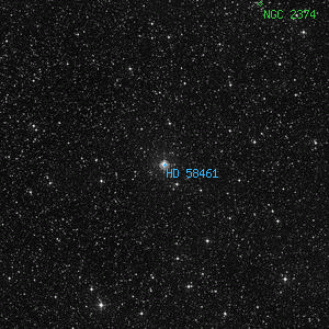 DSS image of HD 58461
