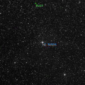 DSS image of HD 58585