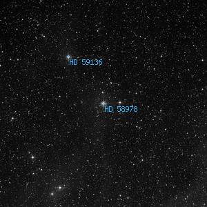 DSS image of HD 58978