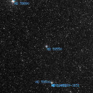 DSS image of HD 59550
