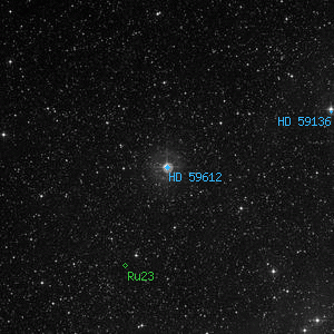 DSS image of HD 59612
