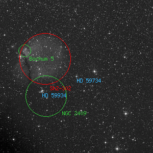 DSS image of HD 59734