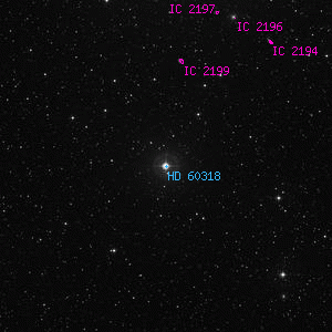 DSS image of HD 60318