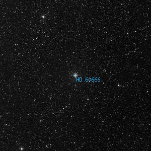 DSS image of HD 60666