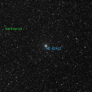 DSS image of HD 62412