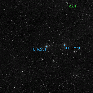 DSS image of HD 62781