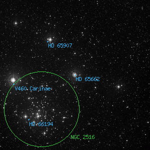 DSS image of HD 65662