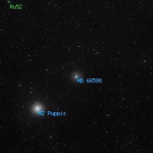 DSS image of HD 66598