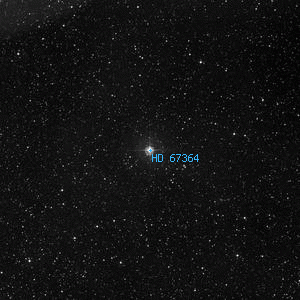 DSS image of HD 67364