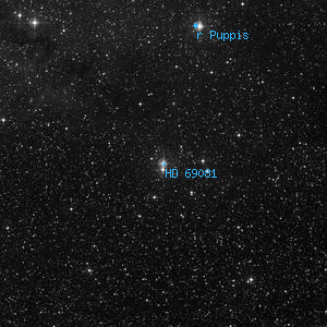 DSS image of HD 69081