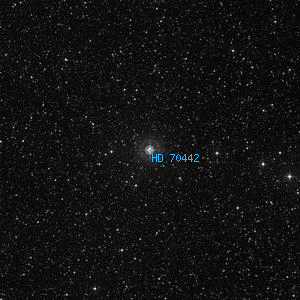 DSS image of HD 70442