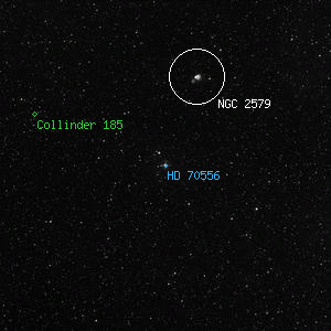 DSS image of HD 70556