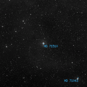 DSS image of HD 71510