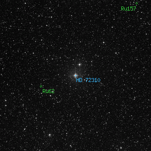 DSS image of HD 72310