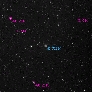 DSS image of HD 72660