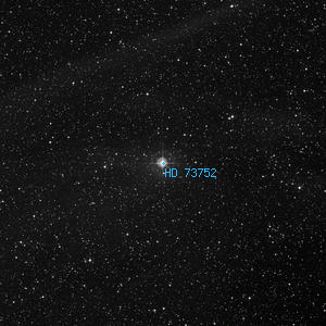 DSS image of HD 73752