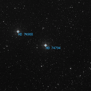 DSS image of HD 74794