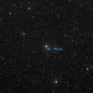 DSS image of HD 74824