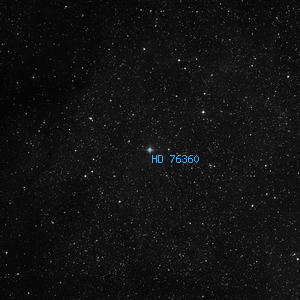 DSS image of HD 76360