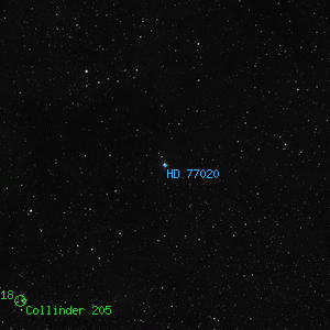 DSS image of HD 77020