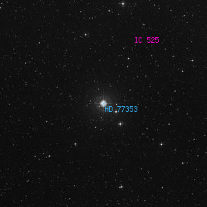 DSS image of HD 77353