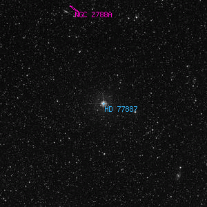 DSS image of HD 77887