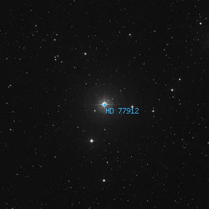 DSS image of HD 77912