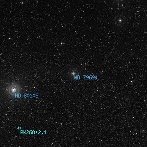 DSS image of HD 79694