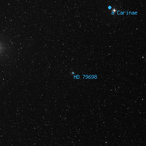 DSS image of HD 79698