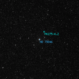 DSS image of HD 79846