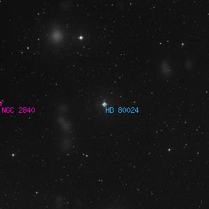 DSS image of HD 80024