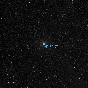 DSS image of HD 80170