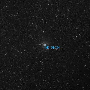 DSS image of HD 81034
