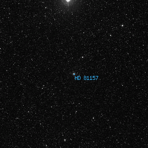 DSS image of HD 81157
