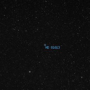 DSS image of HD 81613