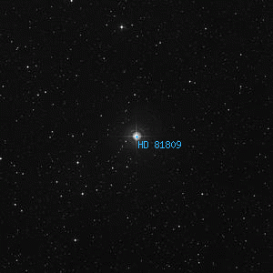 DSS image of HD 81809