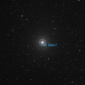 DSS image of HD 81817