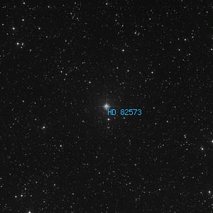 DSS image of HD 82573