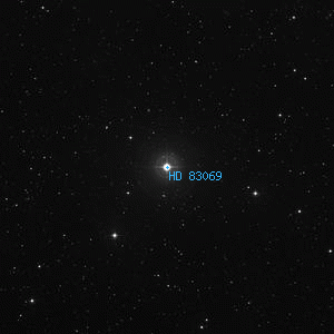 DSS image of HD 83069