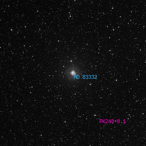 DSS image of HD 83332