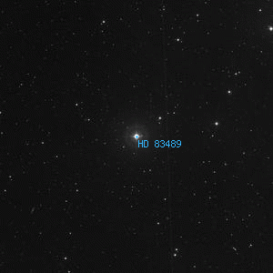 DSS image of HD 83489