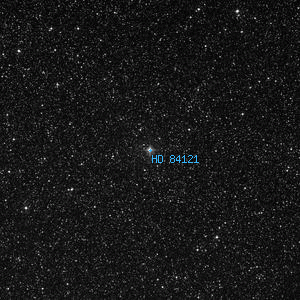 DSS image of HD 84121
