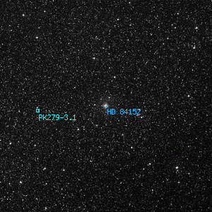 DSS image of HD 84152