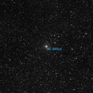 DSS image of HD 84816